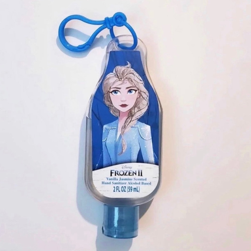 Disney Frozen II Vanilla Jasmine Hand Sanitizer with clip on